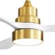 preview thumbnail 22 of 52, Sofucor 48 Inch Ceiling Fan with Light and Remote,Solid Wood Blades Low Profile,Smart Optional Work with Alexa/Google/App