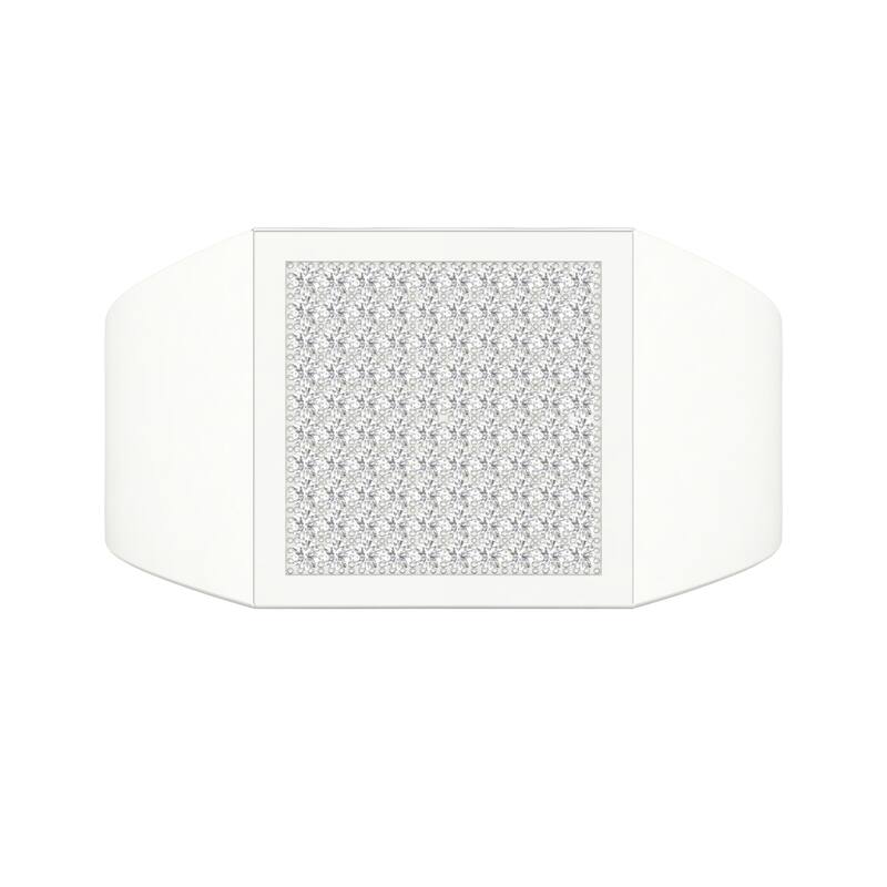 1/3ct TDW Cluster Diamond Ring in Silver for Men - White