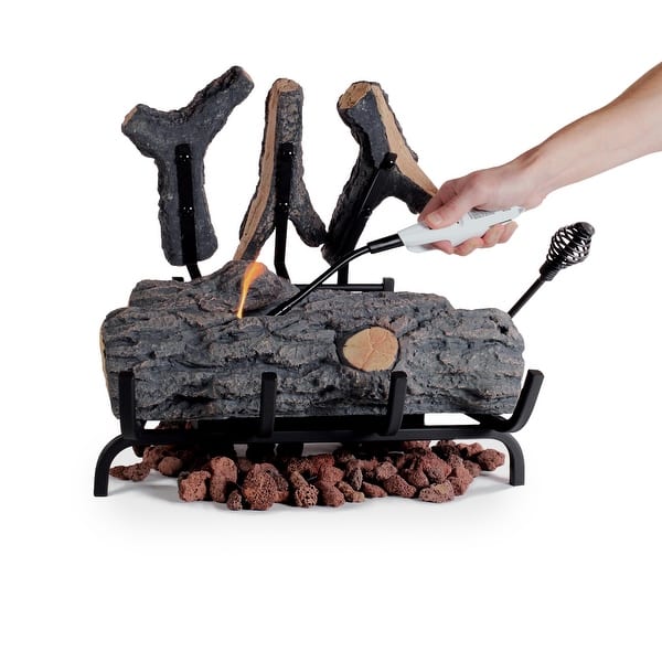 Ventless Oak Gel Fuel Fire Log Insert - 18 - On Sale - Bed Bath u0026 Beyond -  32553925