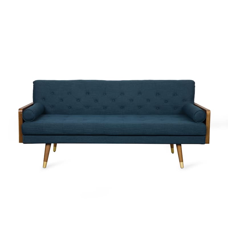 Jalon Mid-century Modern Tufted Fabric Sofa by Christopher Knight Home