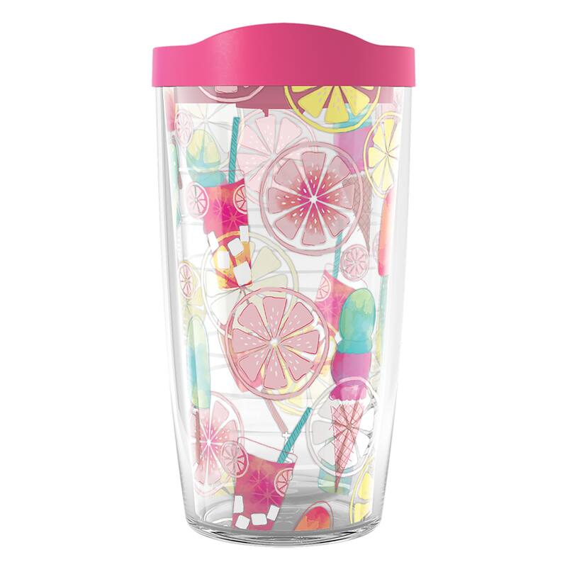 Tervis Sara Berrenson - Ice Cream Scoops and Popsicles Made in USA Double Walled Insulated Travel Tumbler, Classic - 16oz