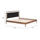 preview thumbnail 9 of 7, Netz King Bed Black & Walnut
