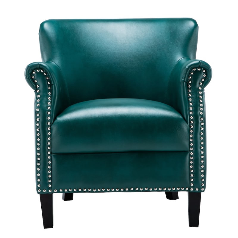 Hendrick Faux Leather Club Chair by Greyson Living
