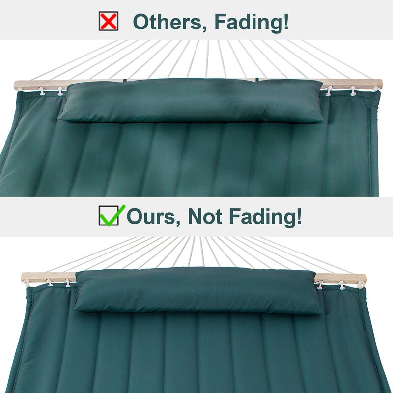 Outdoor Portable 2 Person Hammock with Spreader Bar - 78.7*55.1