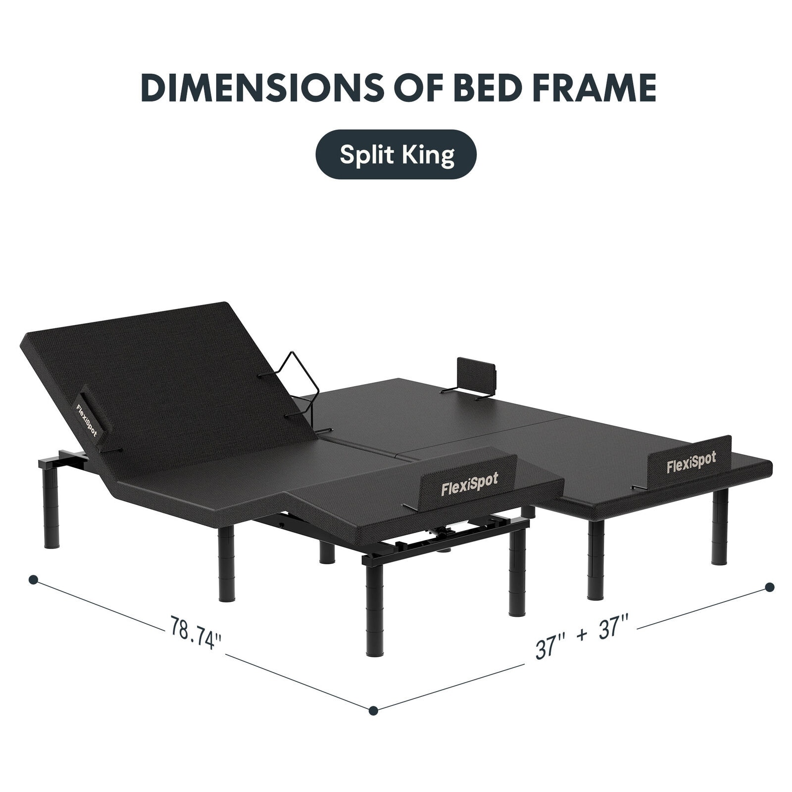 Zero clearance adjustable bed deals base split king