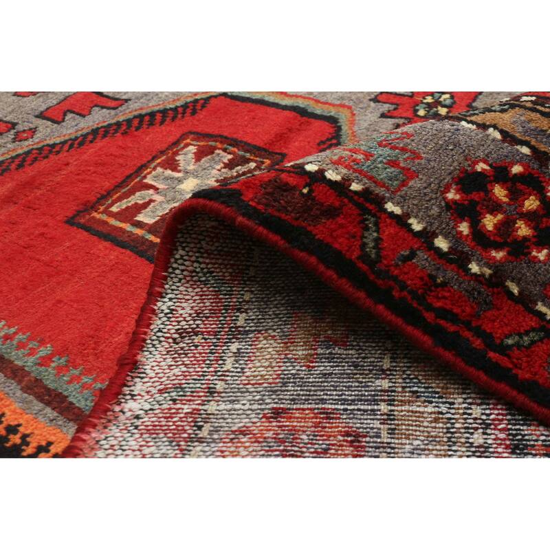 ECARPETGALLERY Hand-knotted Konya Anatolian Red Wool Rug - 4'4 x 7'1