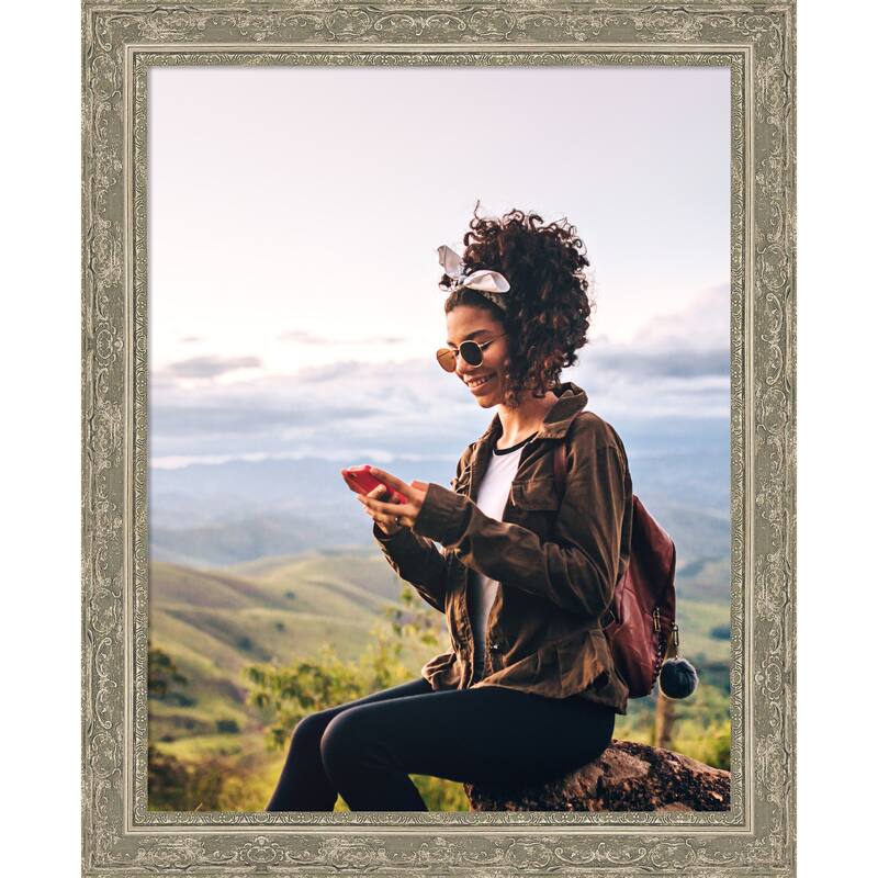 Filigree Picture Frame, Photo Frame - 22x28 - Filigree Silver