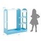 preview thumbnail 20 of 30, Gymax Kids Dress up Storage Hanging Armoire Dresser Costume Closet w/