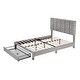preview thumbnail 14 of 36, Queen Size Bed Set w/Two Nightstands,Wireless Chargers and NightLights