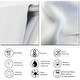 preview thumbnail 4 of 7, Designart "Blue And Beige Tranquility Beach II" Coastal Minimalism Curtain - Blackout No Pattern Curtain - 1 Panel