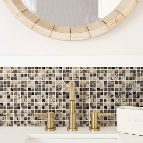 Merola Tile Rustica Mini Highlands 12" x 12" Porcelain Mosaic Tile