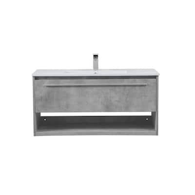 Elegant Lighting VF43040 Kasper 40" Wall Mounted Single Basin Vanity