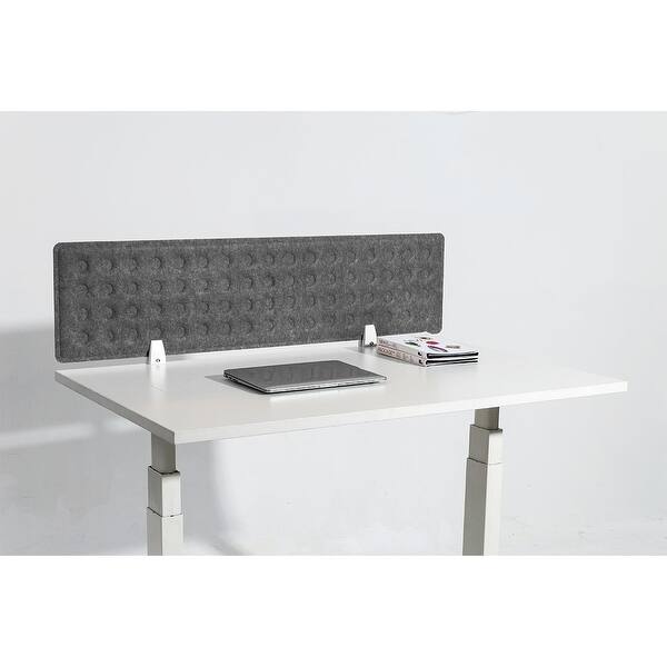 Monoprice Desk Privacy Panel Gray Designed For Use With Sit Stand Desks Workstream Collection Overstock 28267326