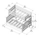 preview thumbnail 9 of 24, Max & Lily Twin over Full Bunk Bed with Trundle and Ladder
