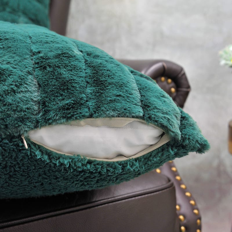 Serenta SuperMink Solid Color Throw Pillow Shell Cushion Cover Set