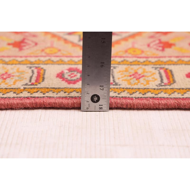 ECARPETGALLERY Hand-knotted Kayseri Vintage Red Wool Rug - 7'11 x 11'0