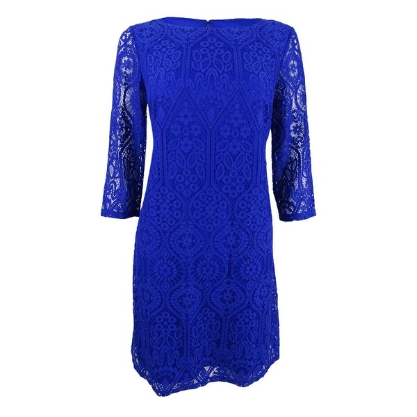 petite lace shift dress
