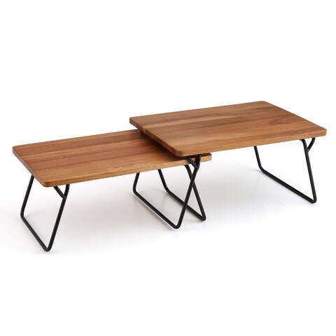 Mikasa Gourmet Basics Woodford Set of 2 Organization Shelves - 1