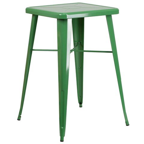 23.75'' Square Metal Indoor-Outdoor Bar Height Table