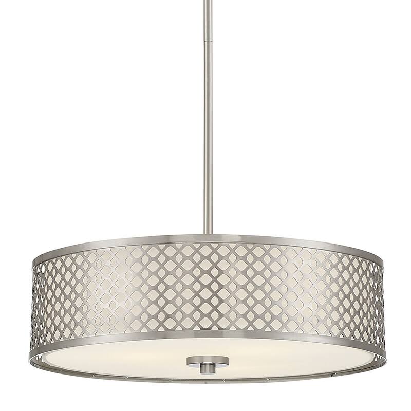 Meridian M70108 3 Light 18" Wide Pendant - Brushed Nickel
