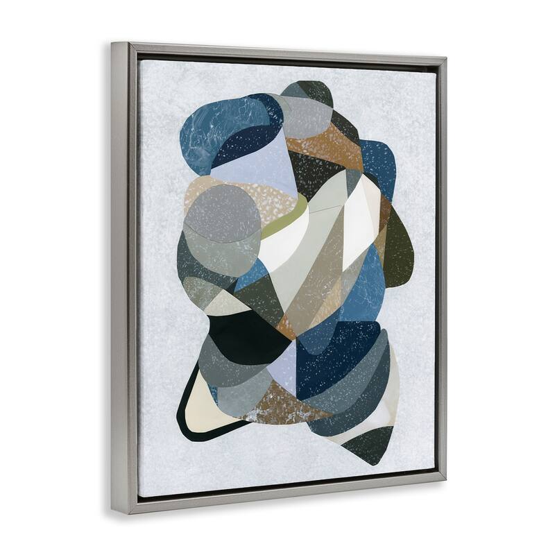Stupell Fluid Movement Geometrics Framed Floater Canvas Wall Art Design By Coco Good