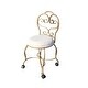 preview thumbnail 8 of 16, Carolina Living Victorian Vanity Stool with Back