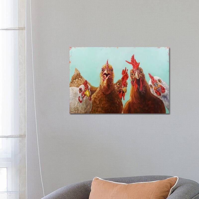 iCanvas "Chicken For Dinner" by Lucia Heffernan Canvas Print - 18x26x1.5
