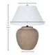 preview thumbnail 3 of 11, 26" Ceramic Table Lamp with Linen Shade