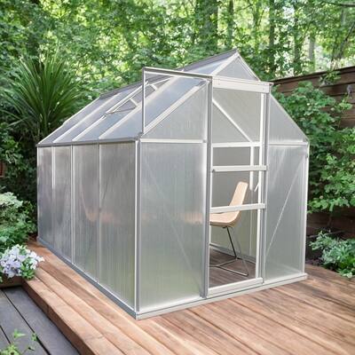 Walk-in Greenhouse with Roof Vent, Sliding Doors, Hobby Hot House for Outdoor Garden Backyard