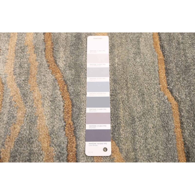 ECARPETGALLERY Hand-knotted Peshawar Ziegler Grey Wool Rug - 5'1 x 7'1