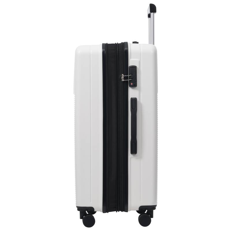 Luggage Sets 5 Piece with Half-opening, Hardside Carry On Suitcase Set with Double Spinner Wheel, with USB Port,TSA Locks