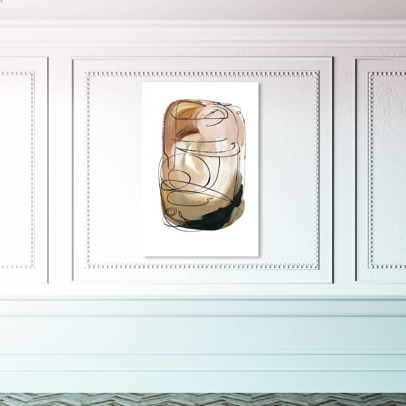 Wynwood Studio Canvas Abstract Neutral Aragonite White and Modern & Contemporary Wall Art Canvas Print - 45 x 30