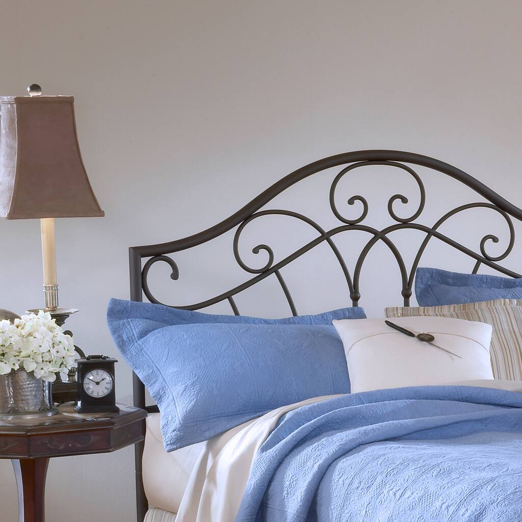 Hillsdale Josephine Metal Headboard, Metallic Brown