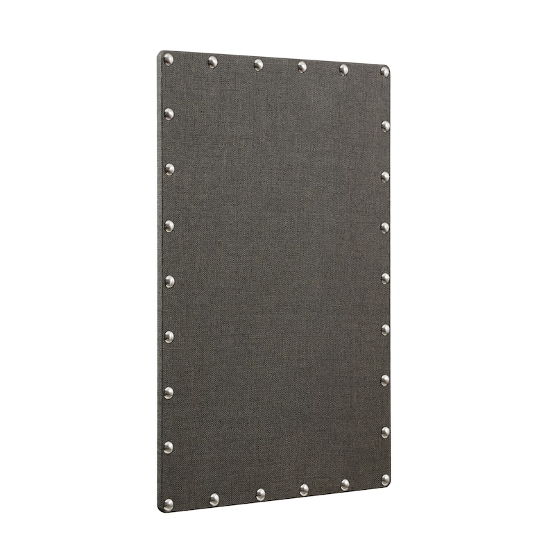Burlap Corkboard with Nail-head Accents
