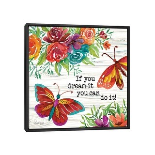 iCanvas "If You Can Dream It" by Cindy Jacobs Framed Canvas Print - Bed ...