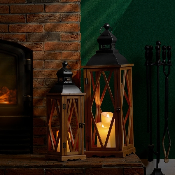 Rustic outdoor lanterns best sale