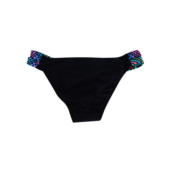 black strappy bikini bottoms