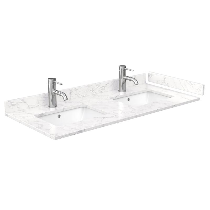 Avery 48 Inch Double Vanity, Cultured Marble Top