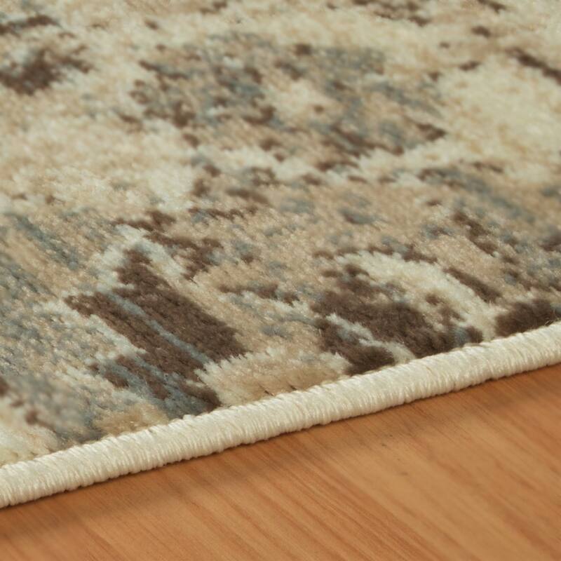Superior Traditional Vintage Florals Polypropylene Indoor Area Rug
