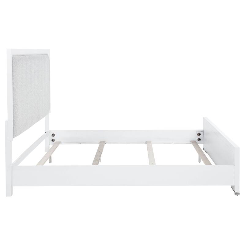 Gracemont 57-inch Panel Bed Grey and White