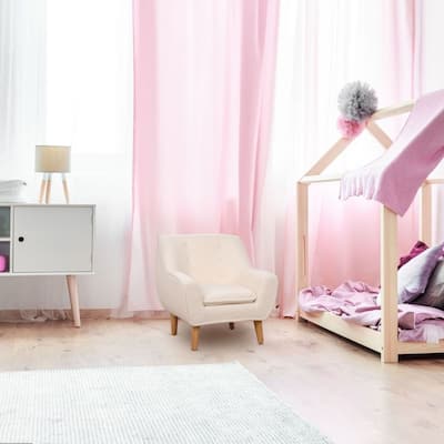 Kid's Modern Arm Chair in White