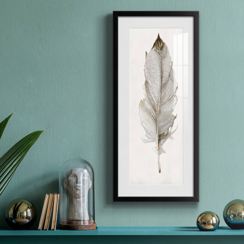 Neutral Feather II-Premium Gallery Framed Print