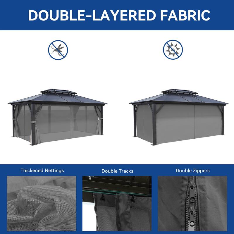 Outdoor Hardtop Canopy Gazebo