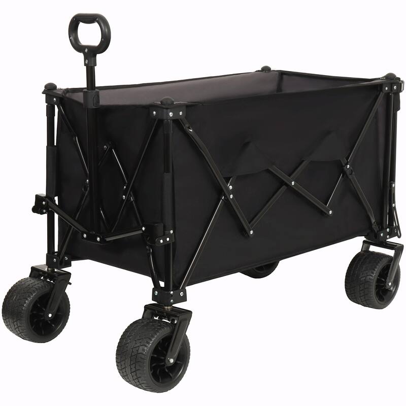 Heavy-Duty 480lbs Capacity Beach Wagon Cart with Large All-Terrain Wheels