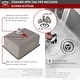 preview thumbnail 6 of 14, STYLISH 20.5 inch Single Bowl Undermount and Drop-in Stainless Steel Kitchen Sink - 20.5" x 18" x 9"