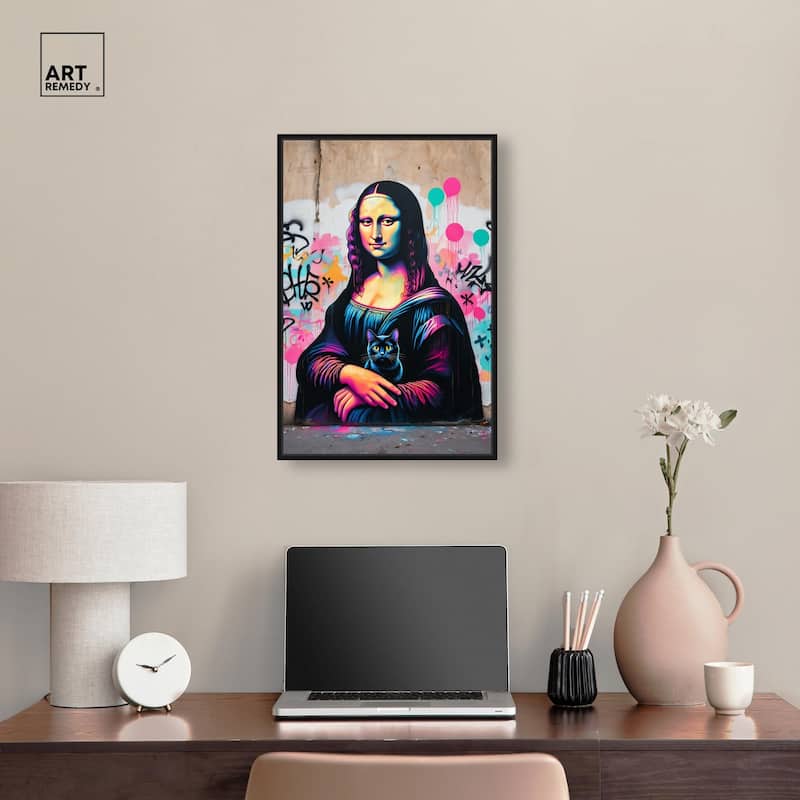Lisa's Little Secret Canvas by Art Remedy