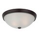 preview thumbnail 8 of 9, Savoy House 2 Light 13" Wide Flush Mount Bowl Ceiling Fixture English Bronze
