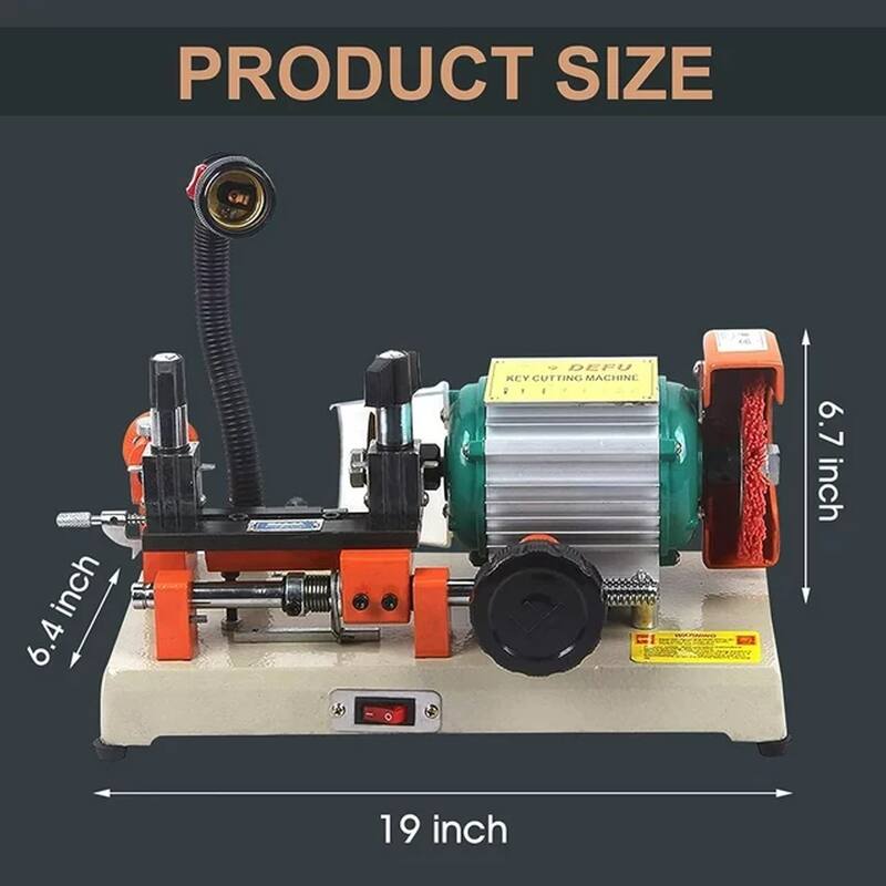 DoCred Key Cutting Machine, Professional Key Duplicator with Brush
