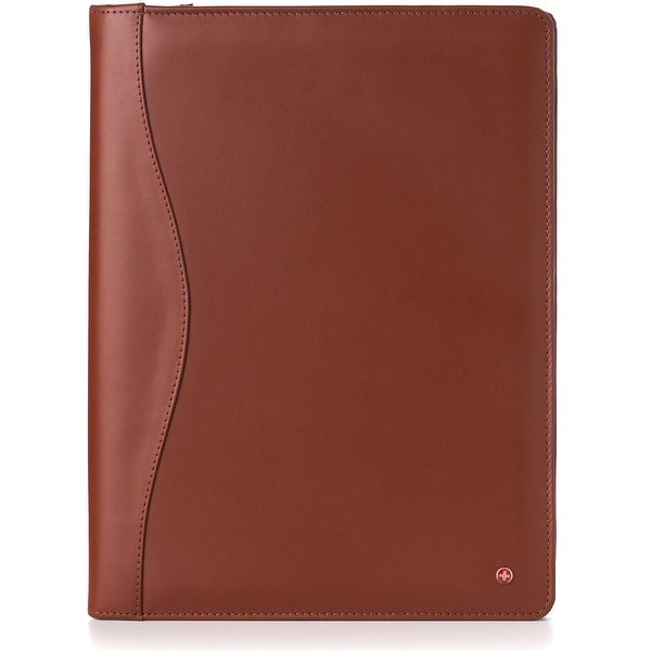 Genuine Leather Portfolio Writing Pad Business Case for Left & Right Handed Use