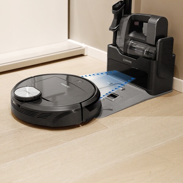 ECOVACS DR98 Deebot R98 Vacuum Cleaning Robot - DARK GREY - Bed